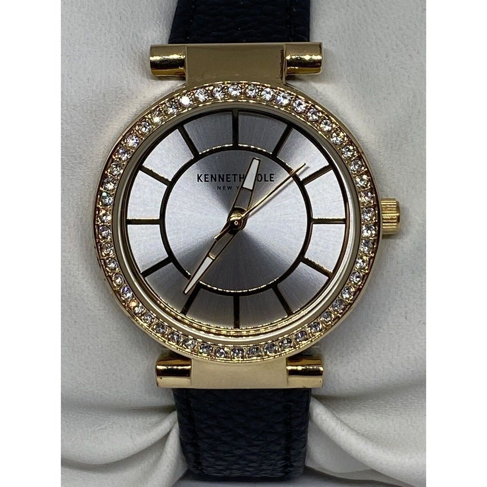 Kenneth Cole KC50320001 Women's Leather Analog Grey Dial Quartz Watch CM425